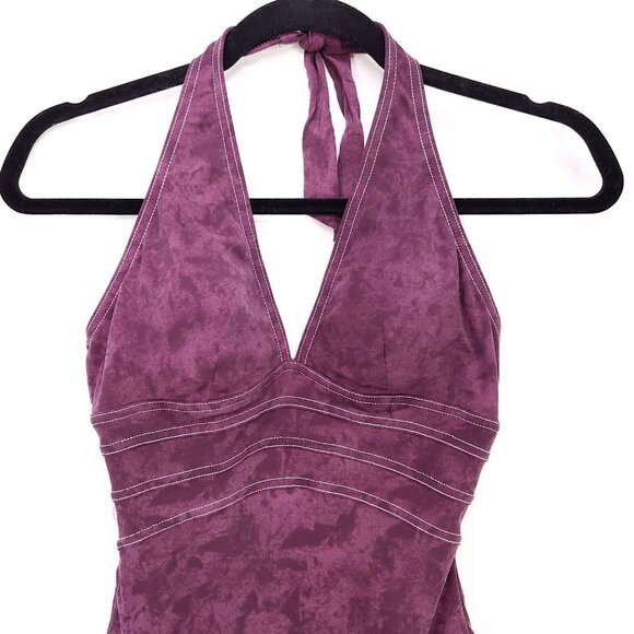 Magicsuit One Piece Swimsuit Size 6 Halter Top Padded Bathing Suit Purple USA - Picture 3 of 15